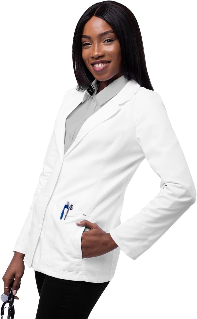 Adar Uniforms Adar Universal Lab Coats for Women - Tailored 28" Consultation Lab Coat - Image 4